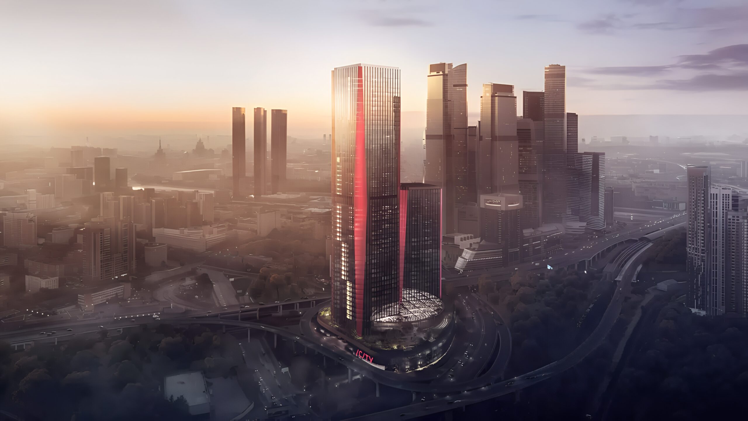 Офисные башни iCity в Москва-Сити
