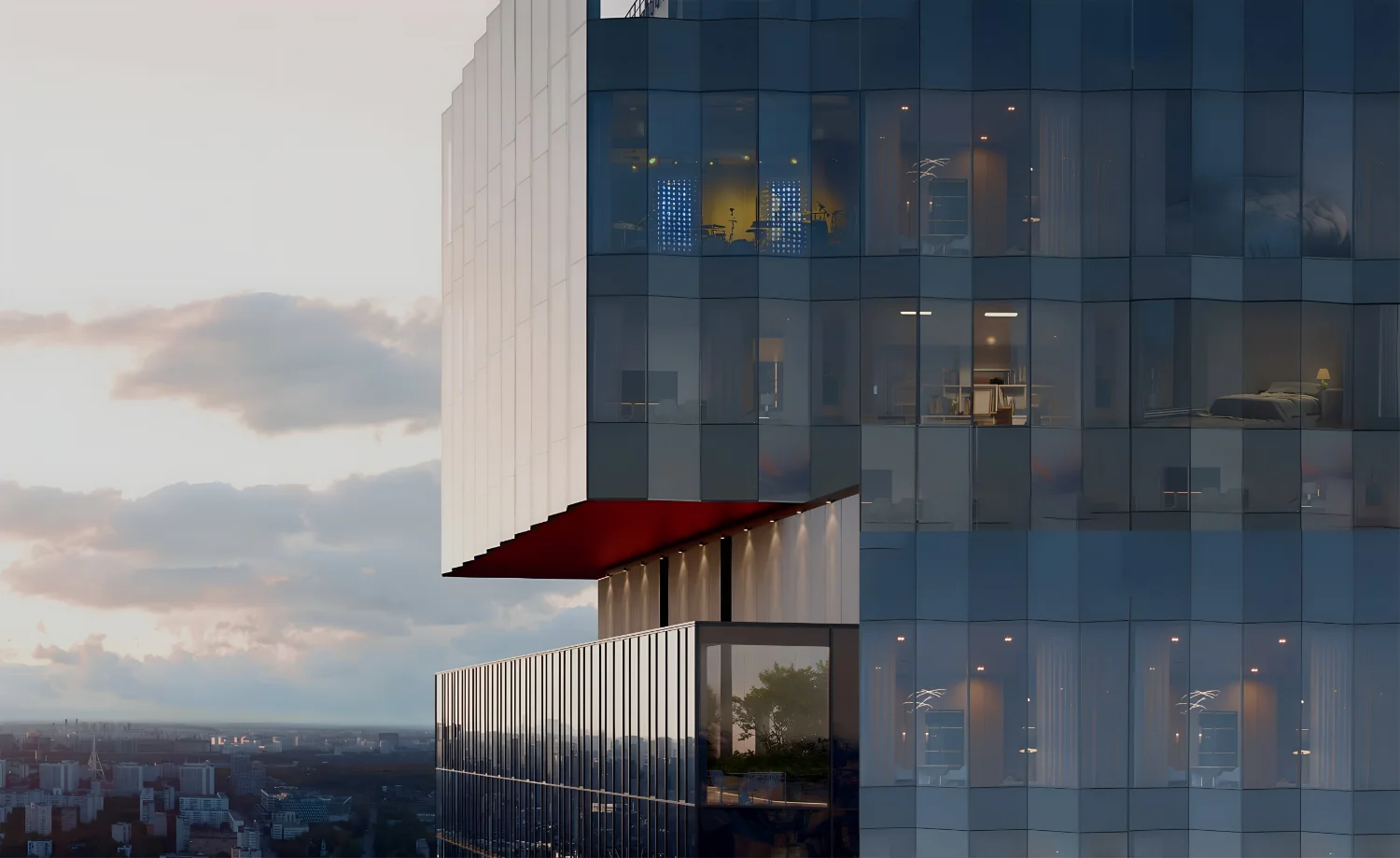 Фасад ЖК Тейт (Tate) крупным планом