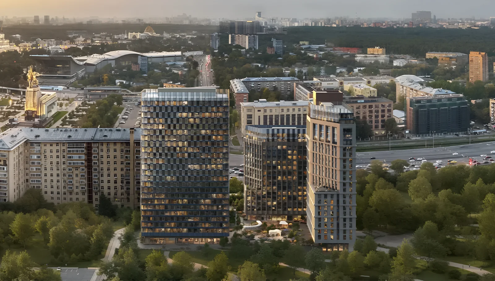 ЖК МИРА — панорама квартала у ВДНХ